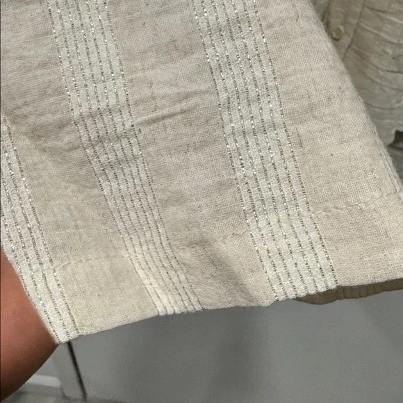 Zara TEXTURED PYJAMA-STYLE BLOUSE - Picture 3 of 8